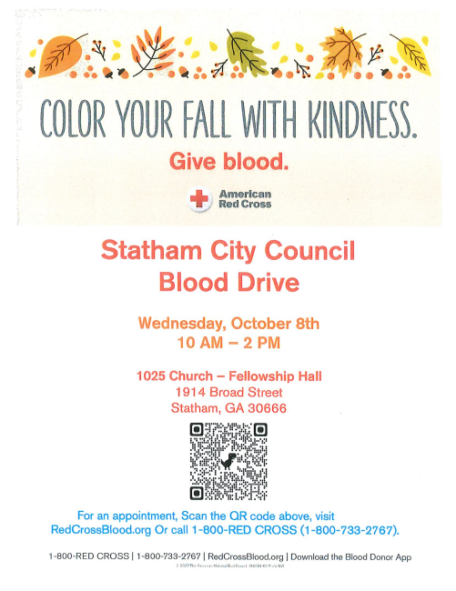 Statham City Council Blood Drive